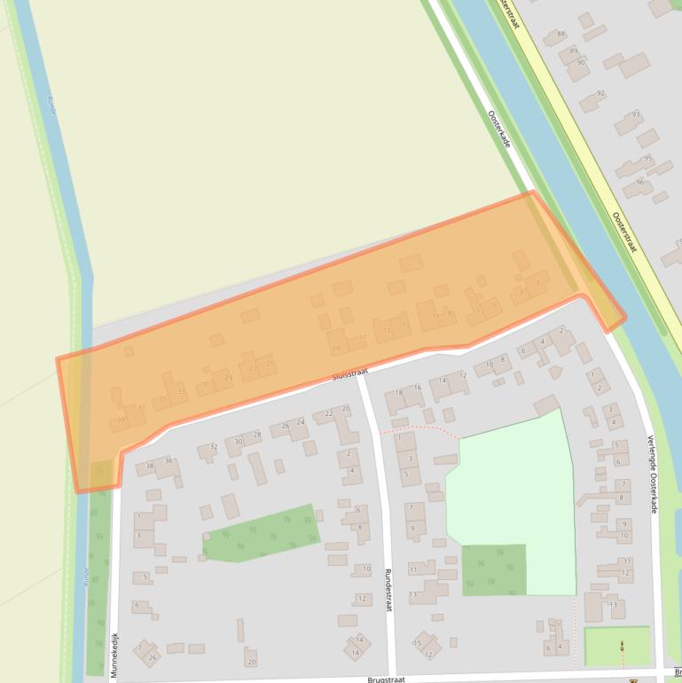 Kaart van postcodegebied 9561PV.