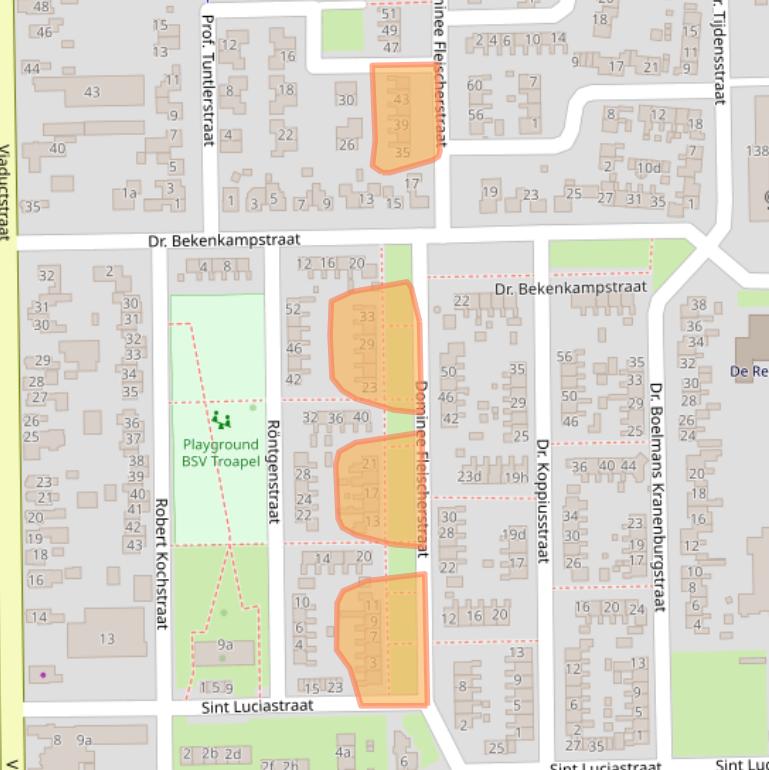 Kaart van postcodegebied 9561RK.