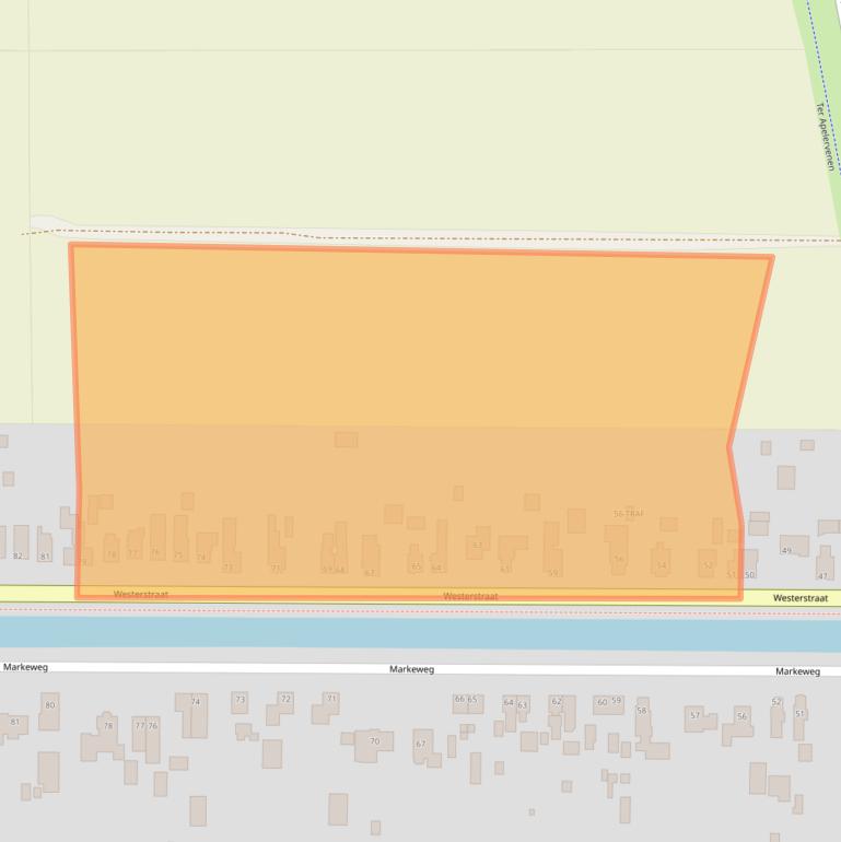 Kaart van postcodegebied 9561SR.