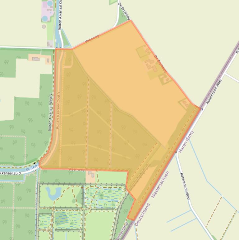 Kaart van postcodegebied 9561TK.