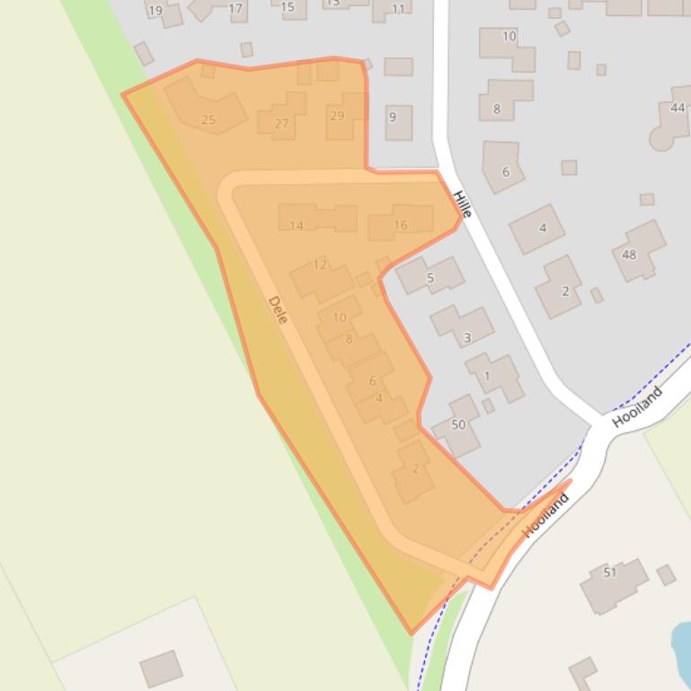 Kaart van postcodegebied 9561TW.