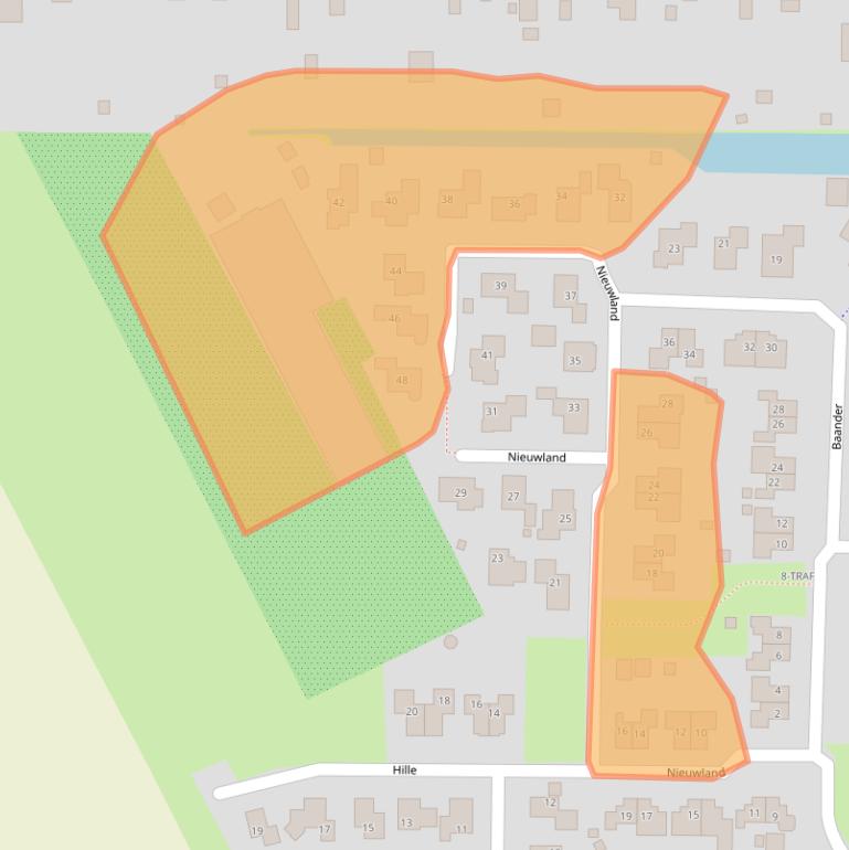 Kaart van postcodegebied 9561VJ.
