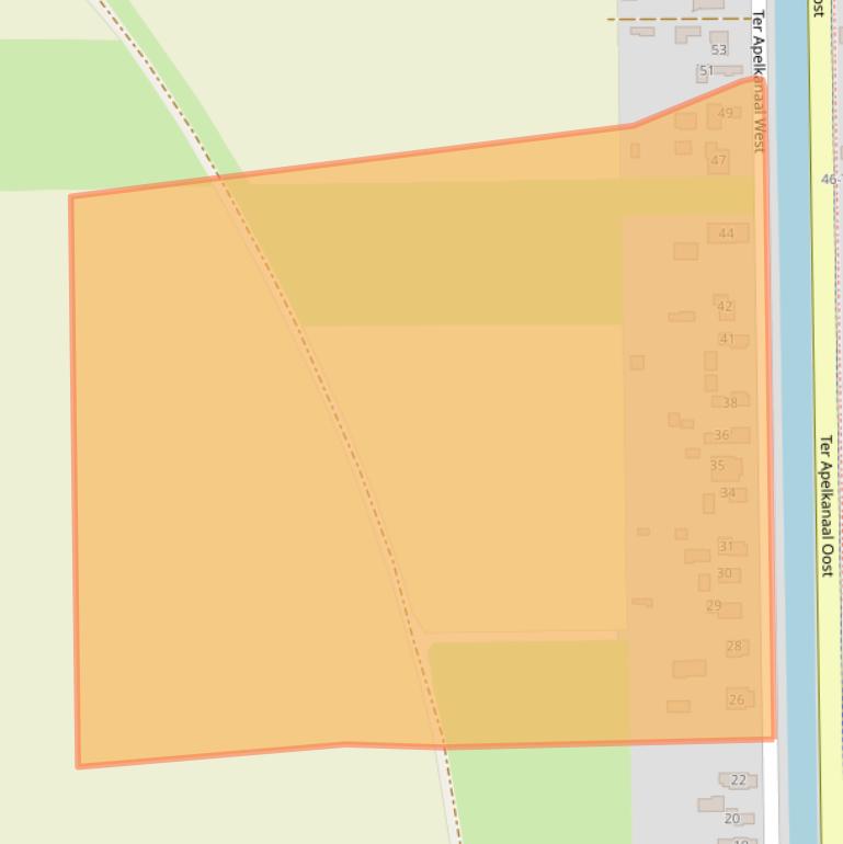 Kaart van postcodegebied 9563PB.