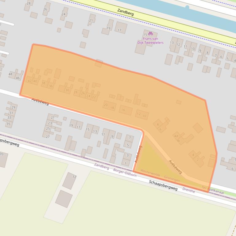 Kaart van postcodegebied 9563PR.