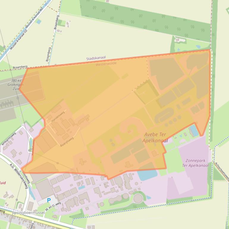 Kaart van postcodegebied 9563TR.