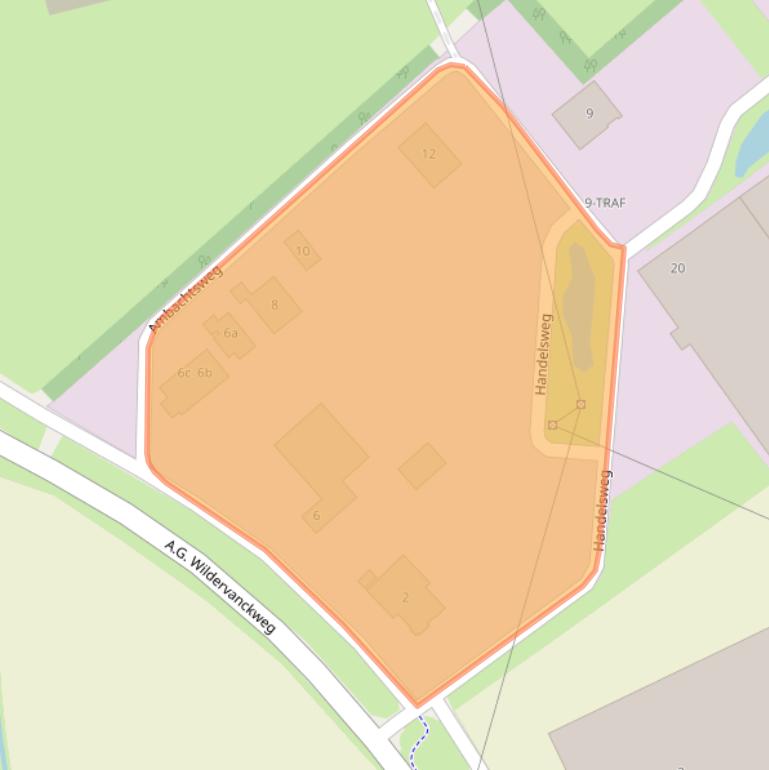 Kaart van postcodegebied 9563TV.