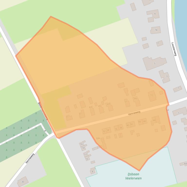 Kaart van postcodegebied 9566PA.