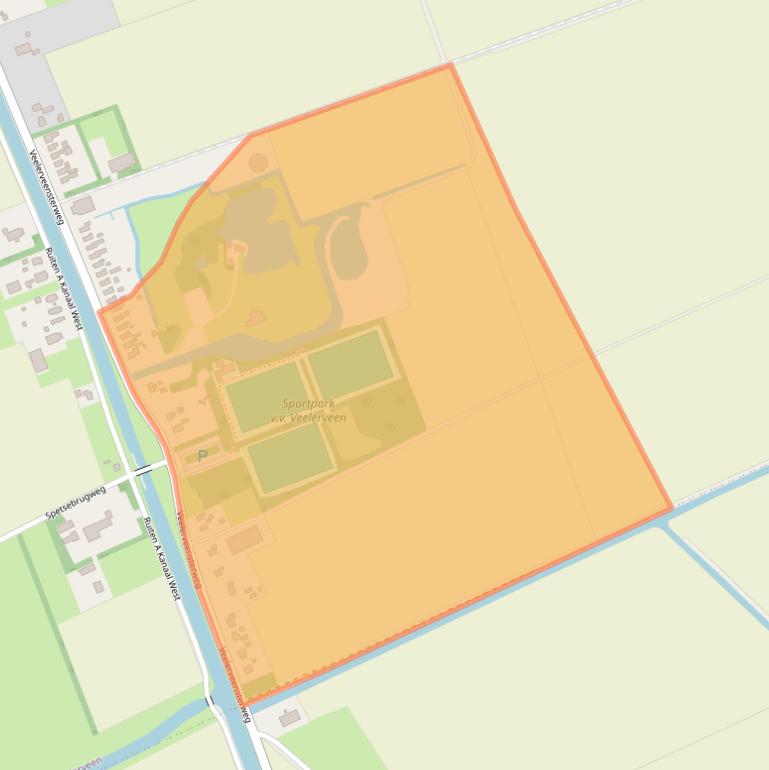 Kaart van postcodegebied 9566PG.