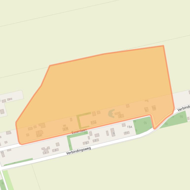 Kaart van postcodegebied 9566PN.