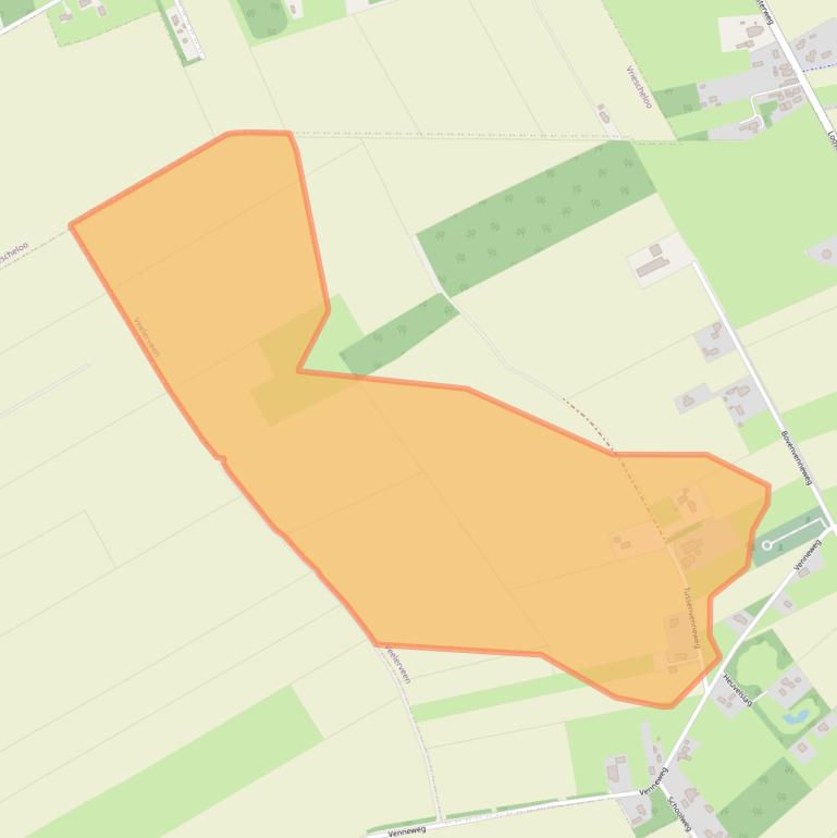 Kaart van postcodegebied 9566TD.