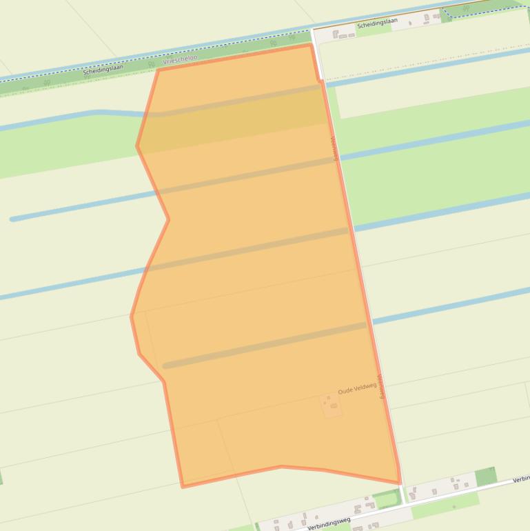 Kaart van postcodegebied 9566TH.