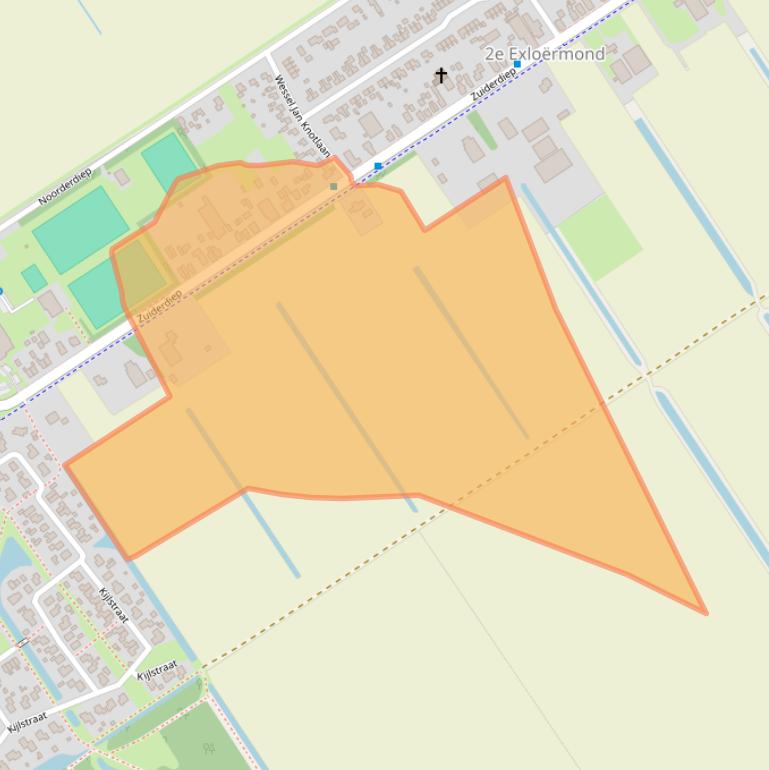 Kaart van postcodegebied 9571BC.