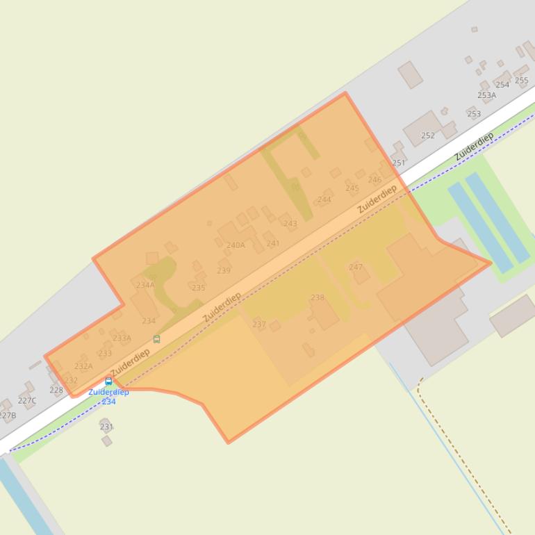 Kaart van postcodegebied 9571BN.