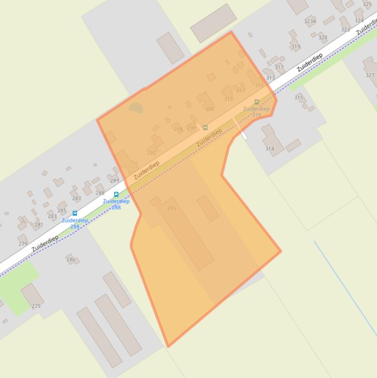 Kaart van postcodegebied 9571BS.