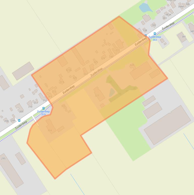 Kaart van postcodegebied 9571BT.