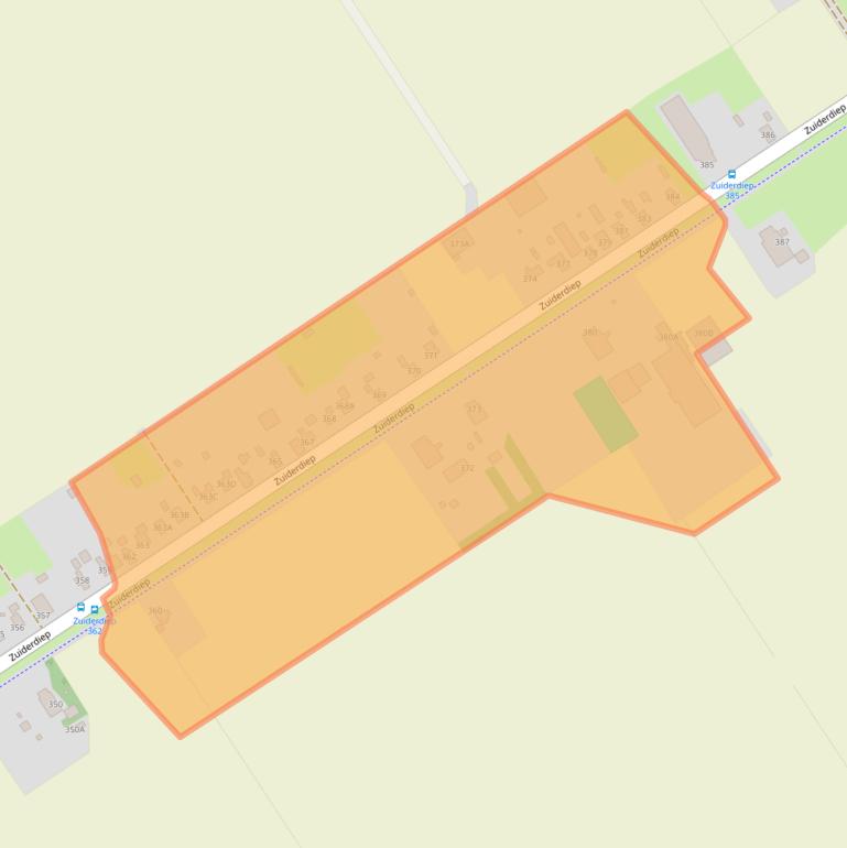 Kaart van postcodegebied 9571BW.