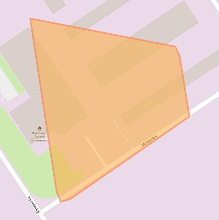 Kaart van postcodegebied 9571TB.