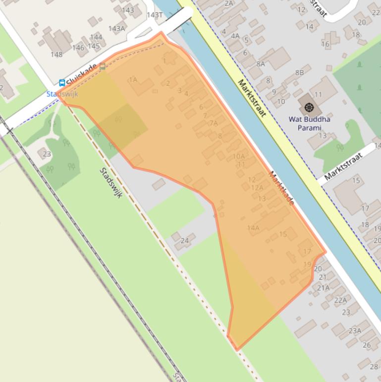 Kaart van postcodegebied 9581AP.