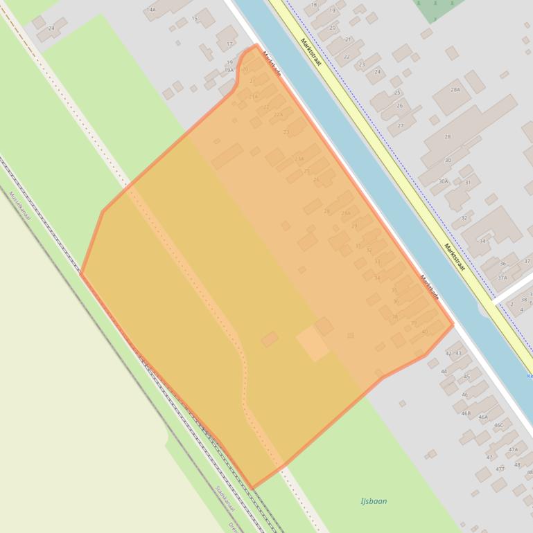 Kaart van postcodegebied 9581AR.