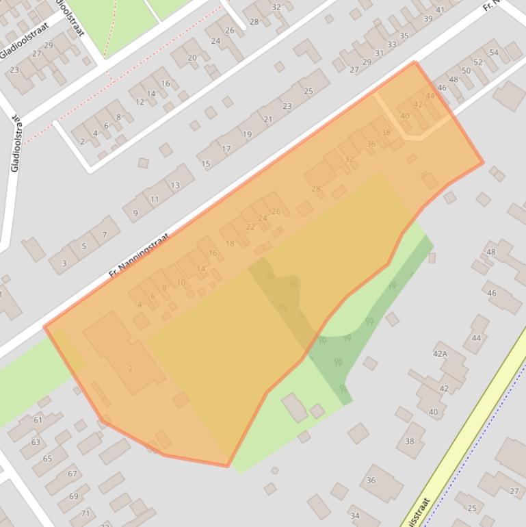 Kaart van postcodegebied 9581BL.