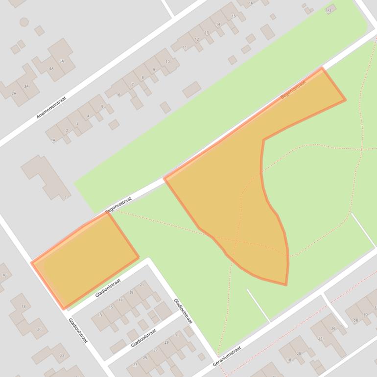 Kaart van postcodegebied 9581BS.