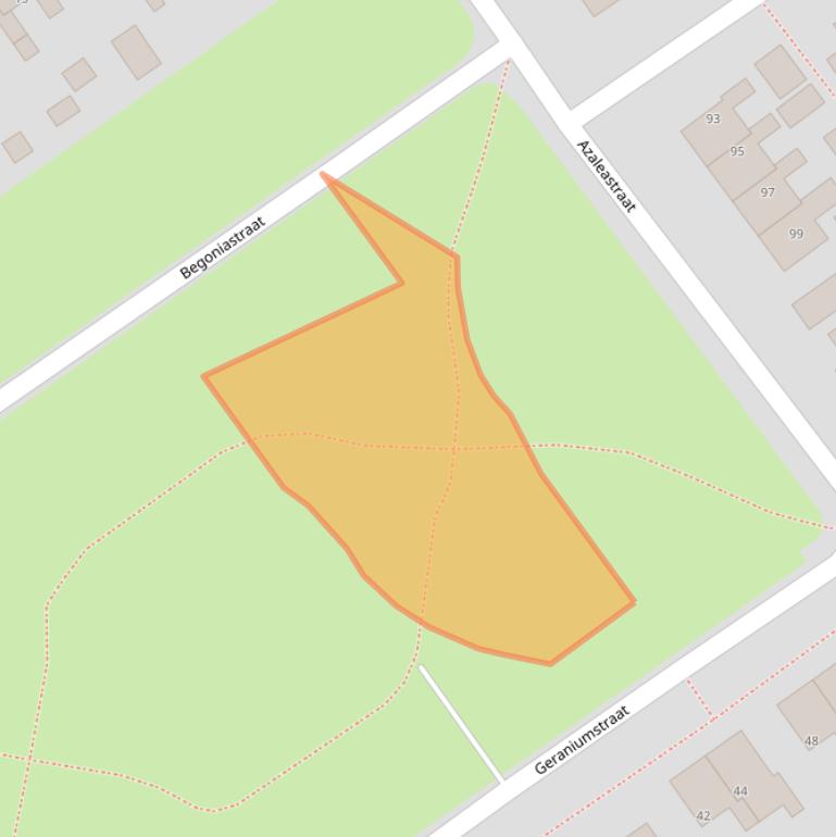 Kaart van postcodegebied 9581BT.