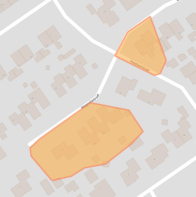 Kaart van postcodegebied 9581CV.