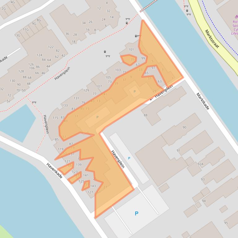 Kaart van postcodegebied 9581DM.