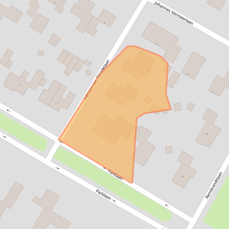 Kaart van postcodegebied 9581EZ.