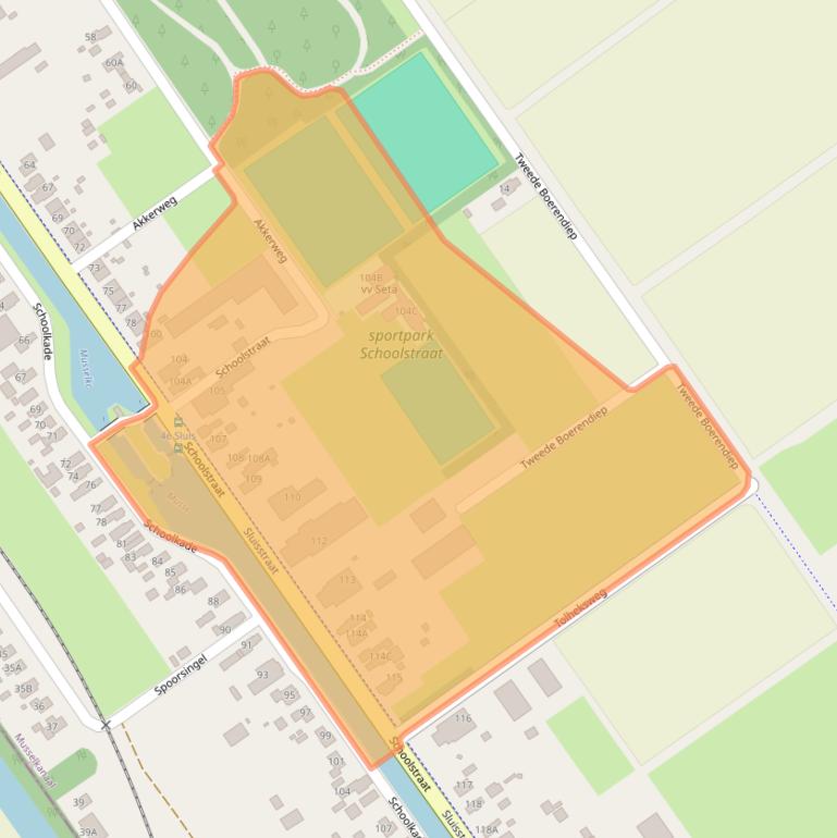 Kaart van postcodegebied 9581GE.