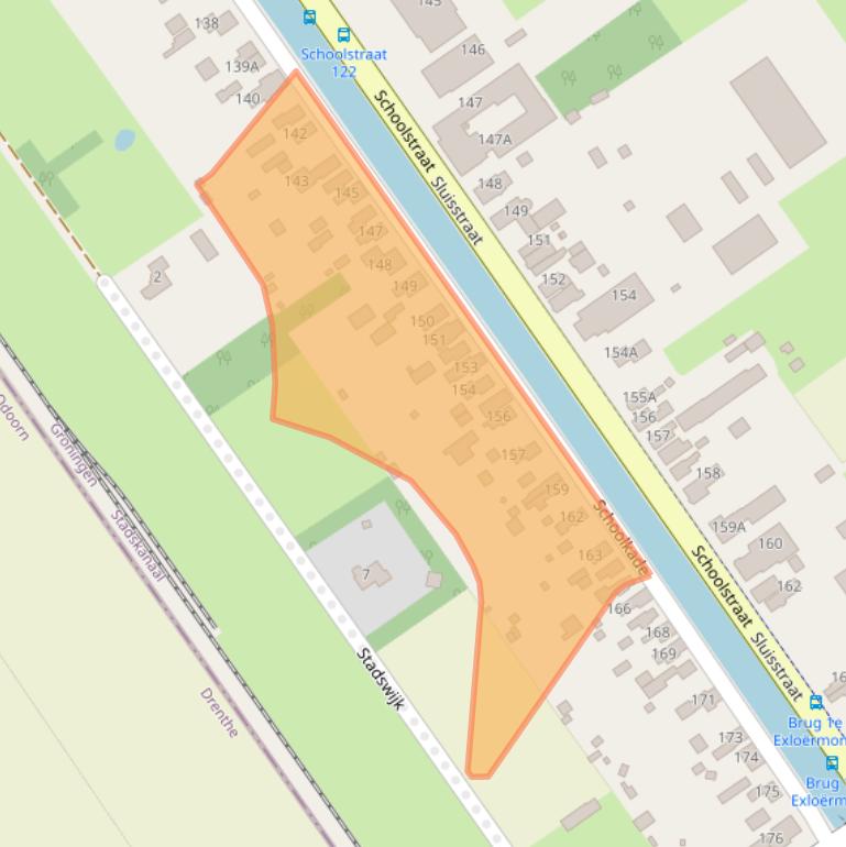 Kaart van postcodegebied 9581HH.