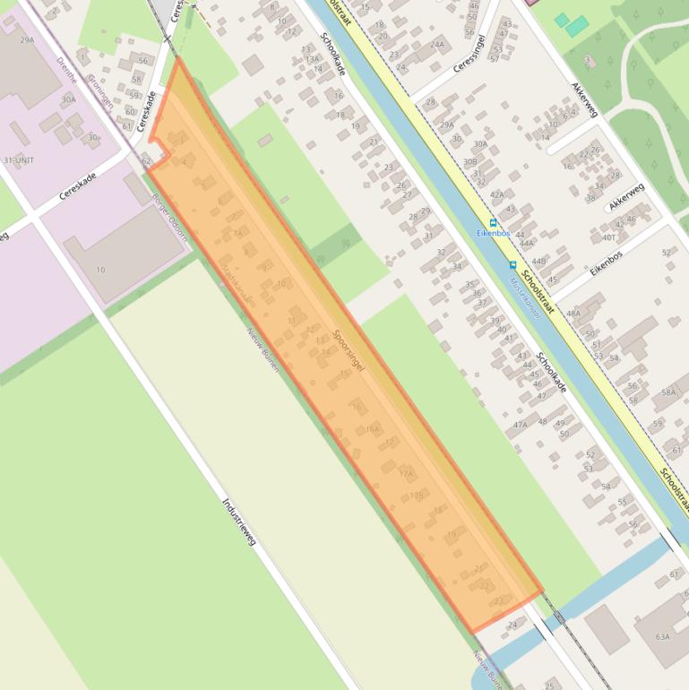 Kaart van postcodegebied 9581HK.