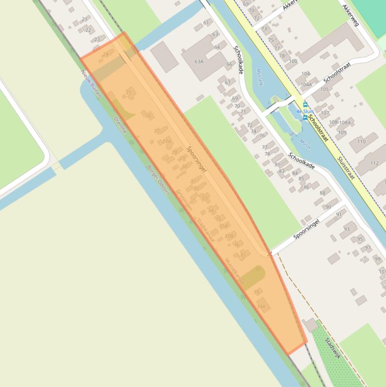 Kaart van postcodegebied 9581HL.