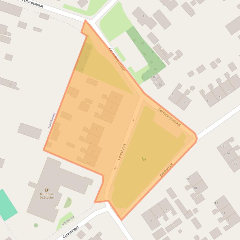 Kaart van postcodegebied 9581HZ.