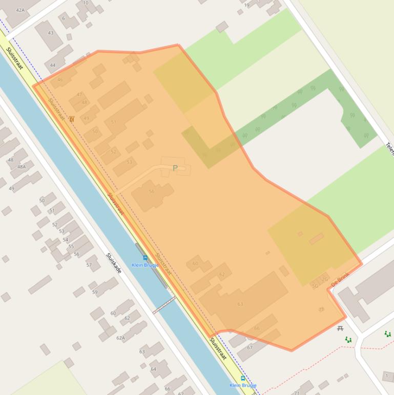 Kaart van postcodegebied 9581JC.