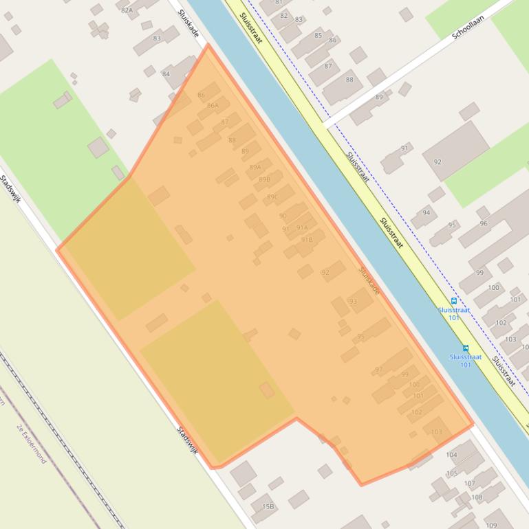 Kaart van postcodegebied 9581JN.