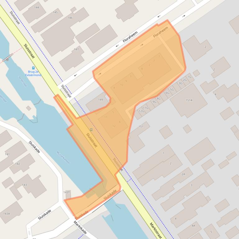 Kaart van postcodegebied 9581VC.