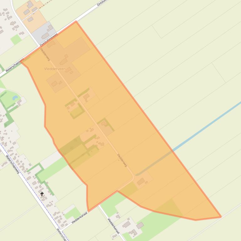 Kaart van postcodegebied 9585PB.