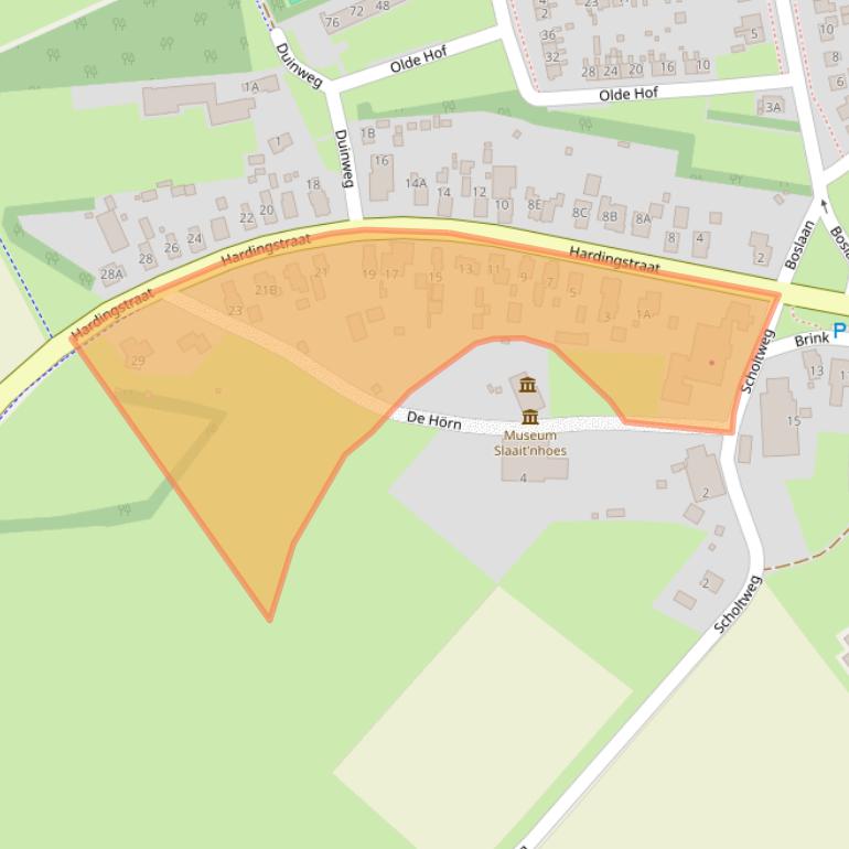 Kaart van postcodegebied 9591AA.