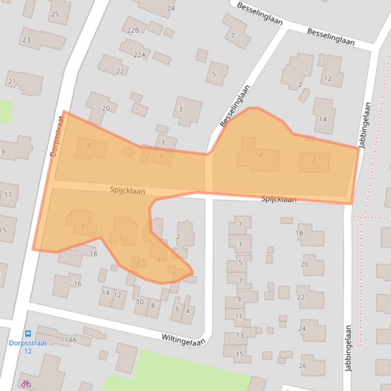 Kaart van postcodegebied 9591AN.