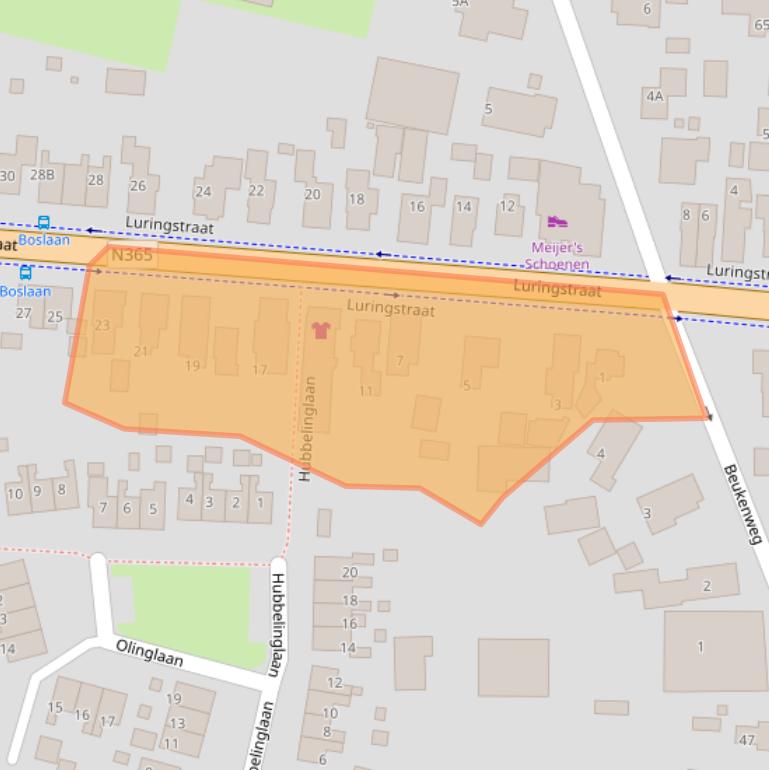 Kaart van postcodegebied 9591BA.