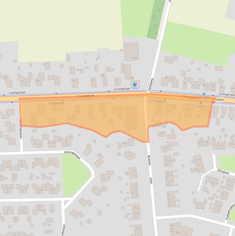 Kaart van postcodegebied 9591BB.