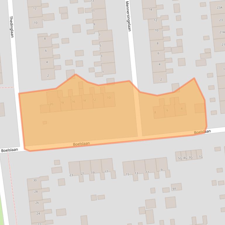 Kaart van postcodegebied 9591BS.