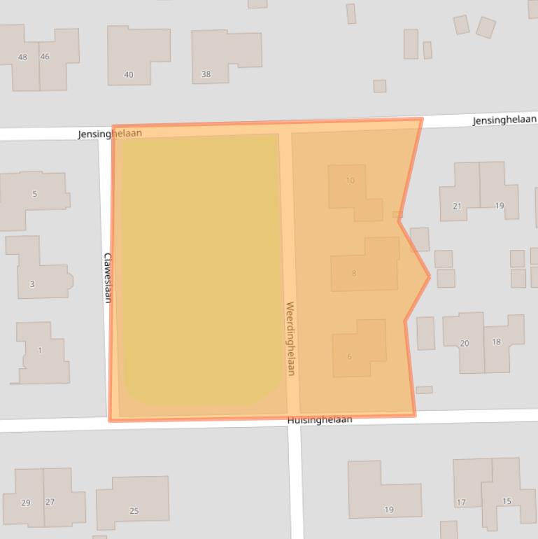 Kaart van postcodegebied 9591EE.