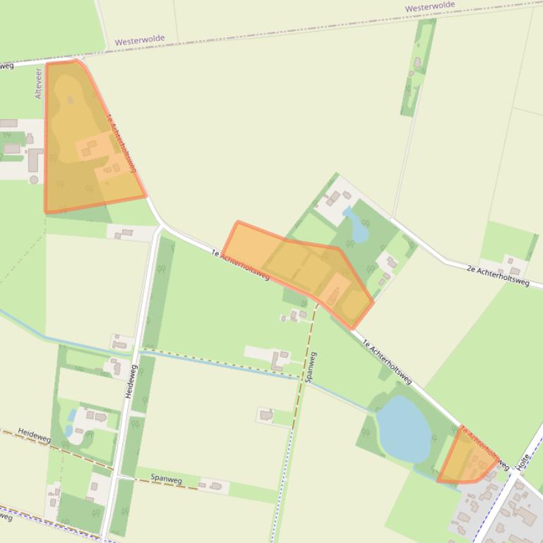 Kaart van postcodegebied 9591VV.