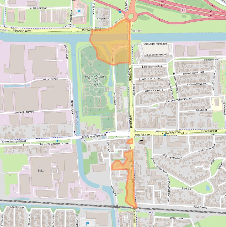 Kaart van postcodegebied 9601AK.