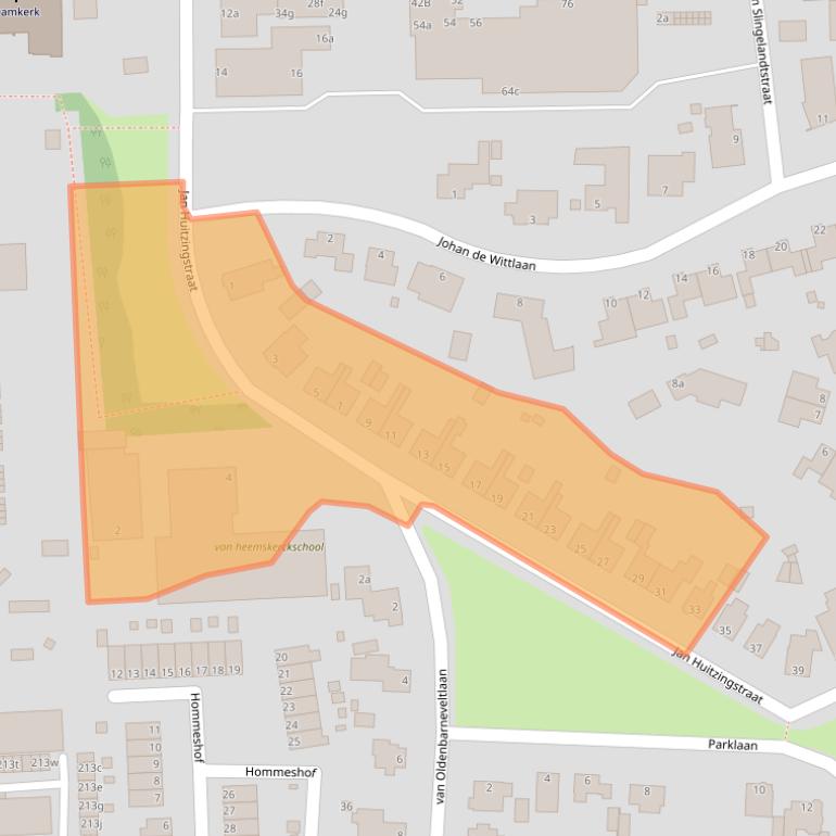 Kaart van postcodegebied 9601AR.