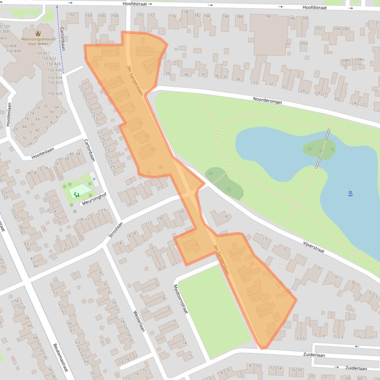 Kaart van postcodegebied 9601BA.