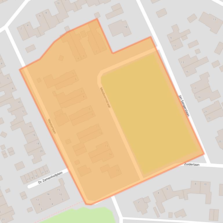 Kaart van postcodegebied 9601BB.