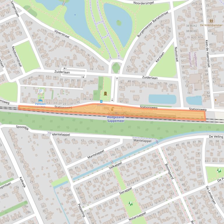 Kaart van postcodegebied 9601BK.